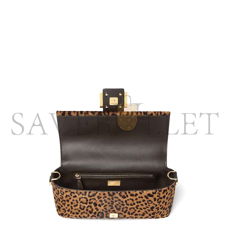 F**di baguette printed cavallino calfskin 8br600aydyf0a6e (27*15*6cm)